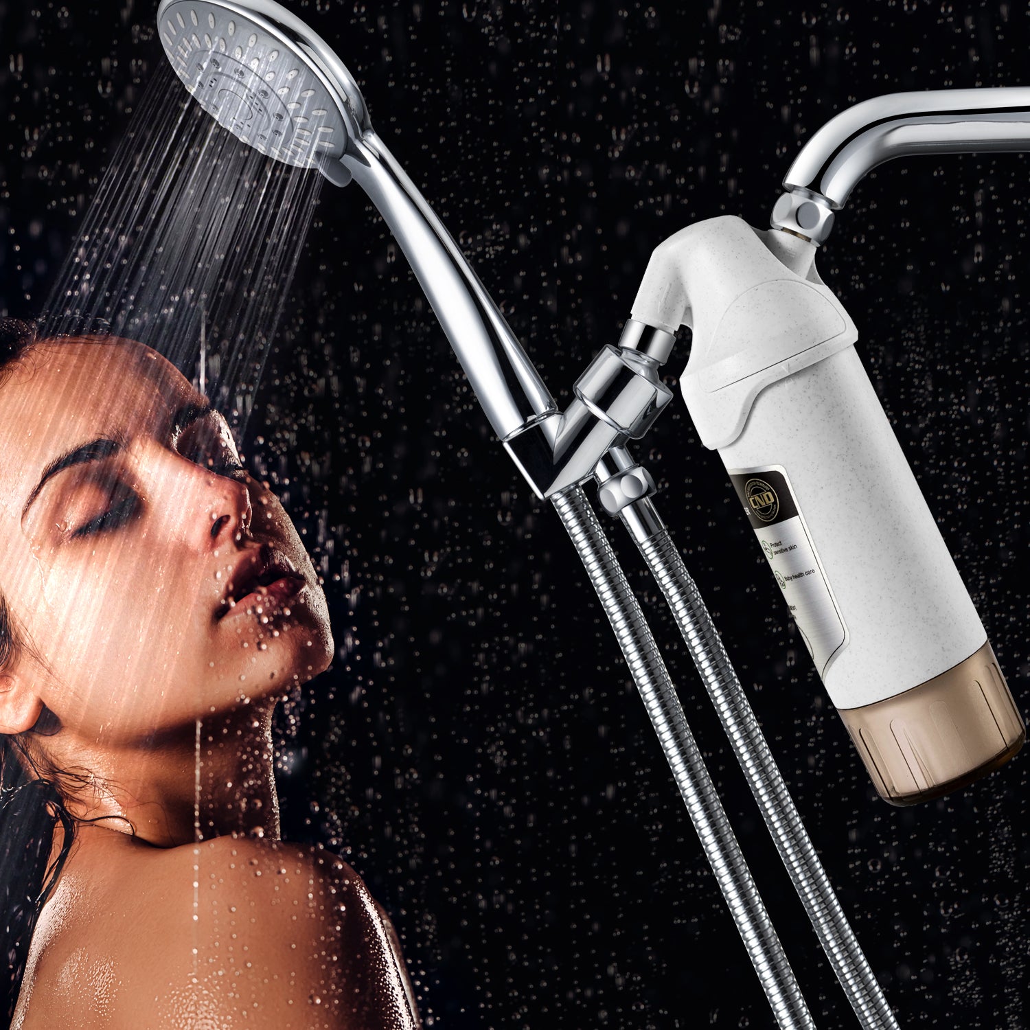 Miniwell Shower Filter L720-Plus, Water Softener For Shower Head