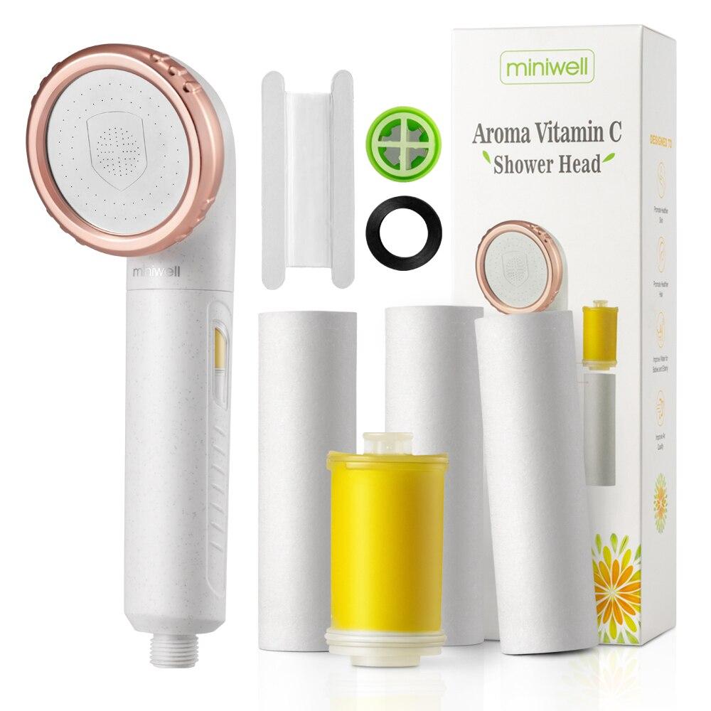 Miniwell Vitamin C Filter Shower Head with replacement Filters