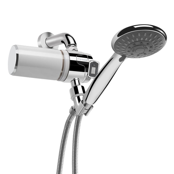 Miniwell Shower Head Filter, Multi Stage Water Filter w/ Digital Replacement Reminder, L760-E101